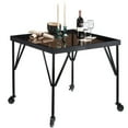 thumbnail image 3 of Sauder Boulevard Café 34" Table à Manger en Verre Carré en Noir, 3 of 8