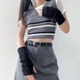 thumbnail image 7 of PIKADINGNIS Arm Warmers for Women Cute Y2k Girls Cotton Knitted Fingerless Kawaii Punk Japanese Anime Versatile Solid Short, 7 of 7