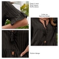 thumbnail image 3 of Vestido De Manga Con Volantes, Vestido De Manga Corta Con Lazo En El Cuello Botón Elegante A La Moda Para Fiesta De Verano ANGGREK Otros, 3 of 6