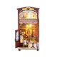 thumbnail image 1 of Kits de casa de muñecas en miniatura de madera, casa de muñecas ensamblada con muebles y adornos, obra de arte, modelo de cafetería de moda, caja de, 1 of 9