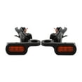 thumbnail image 1 of koolsoo 2pcs LED Lights Motorcycle Indicators Blinker Light 12V for Touring 2014 soft Black orange, 1 of 8