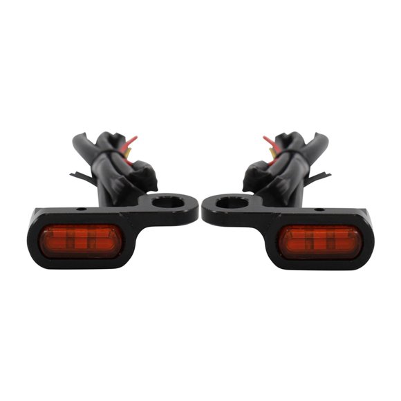 2 luces intermitentes de señalización de giro para minimotos, ideales para viajes. Naranja negro