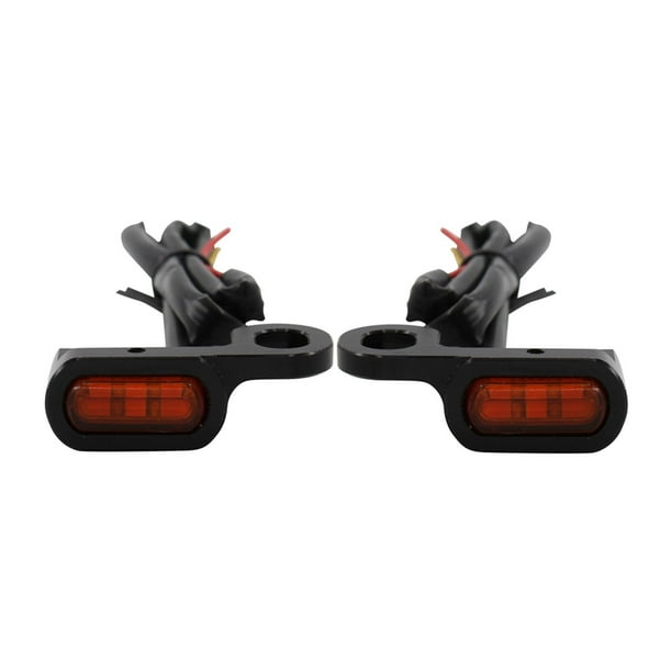 2 luces intermitentes de señalización de giro para minimotos, ideales para viajes. Naranja negro