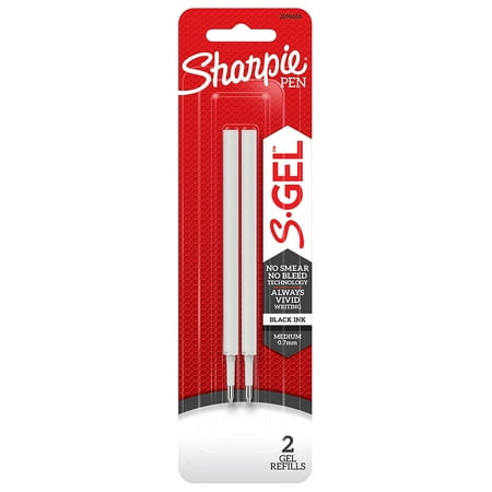 UPC: 0071641176607 | Sharpie S-Gel Gel-Ink Pen Refill  Medium Point  Black Ink  2/Pack (2096168)