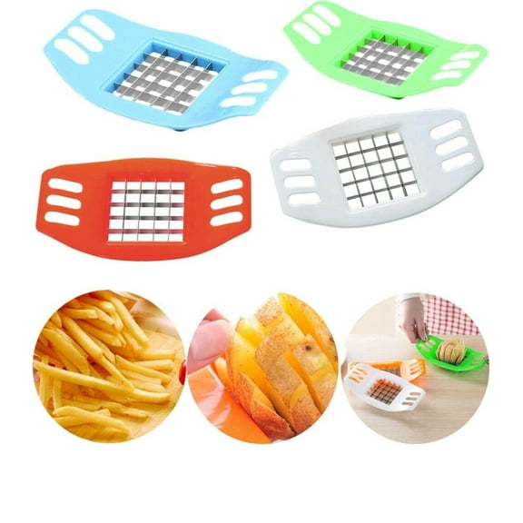 Cheers.US French Fries Chip Cutter Stainless Steel Potato Slicer Blades Chopper Chipper