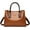 Brown, variant on Handbags and Purses for Women PU Leather Satchels Fashion Shoulder Bags Totes Top-Handle Crossbody Bags