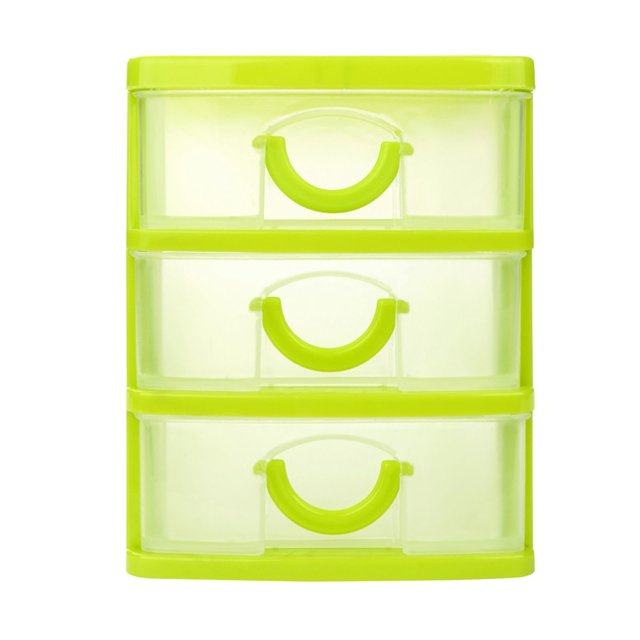Cajones de plástico JeashCHAT, transparentes, con cajones para manualidades, herramientas pequeñas, accesorios de costura, artículos de papelería y ferretería. Cajones de plástico compactos y
