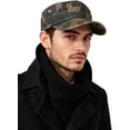 thumbnail image 1 of Fasbys Military Army Cadet Hat Men Women Unisex Cotton Flat Top Camo Baseball Cap Adjustable Daily Sports Camping Hat, 1 of 1