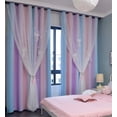 thumbnail image 1 of Cortinas Yancorp para dormitorio de niñas y habitación infantil, 183 cm de longitud, 1 of 9