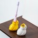 thumbnail image 2 of Lindos soportes for cepillos de dientes de pato amarillo - Juego de 2 organizadores de almacenamiento de cerámica for baño, 2 of 3