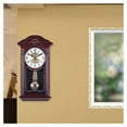 thumbnail image 4 of Traditional Chiming Pendulum Wall Clock,with Pendulum Battery Operated Silent Operation hree-dimensional Carving Fireplace Clock for Living Room Kitchen Office Shelf Décor, 4 of 5