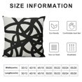 thumbnail image 5 of JEUXUS Black And White Pillow Covers  Geometric Abstract Modern Art Line Throw Pillow Covers Modern Minimalist Style Decorative Square Cushion Case Boho Decoration For Couch Sofa Outdoor, 5 of 5