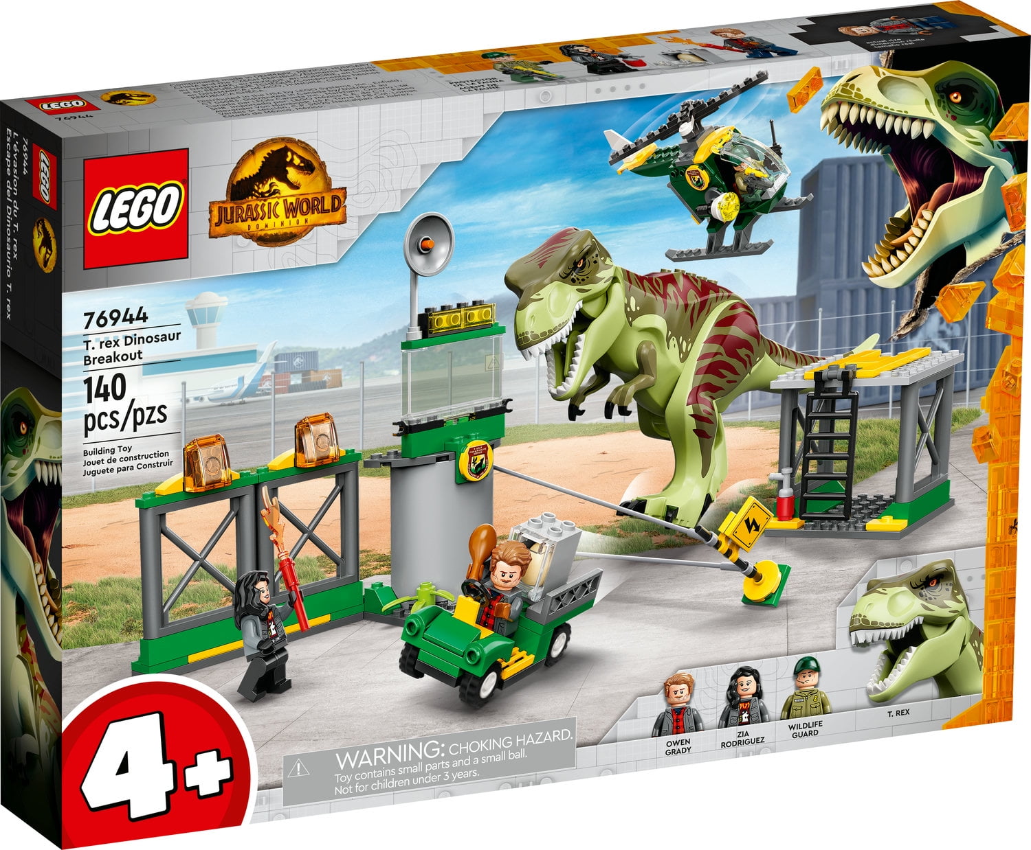 LEGO Jurassic World rex Atrociraptor Dinosaur Breakout 76948