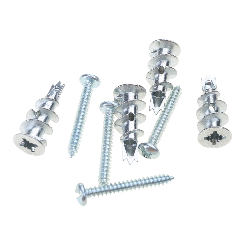 Geemin Wall Mounting set Metal Anchors & Screws set Drywall Anchoring Solution 100pcs