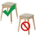 thumbnail image 4 of Paquete de 16 protectores redondos para patas de silla, PVC de 12 a 16 mm con almohadillas antideslizantes para muebles, 4 of 5