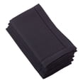 thumbnail image 4 of SARO 6304.BK20S 20 in. Square Classic Hemstitch Border Dinner Napkin  Black - Set of 4, 4 of 5