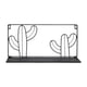 thumbnail image 1 of Organizador de pared con estantes flotantes, color negro, multifuncional. 40x21cm, 1 of 9