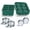 Green, variant on Silicone Ice Cube Trays – Large Silicone Molds for 2-Inch Ice Cubes and Spheres Whiskey Ice Cube Trays with Lids for Cocktails & Bourbon – Set of 2