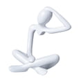 thumbnail image 2 of simhoa Thinker Abstract Statue Art Crafts for Table Centerpiece Bedroom Living Room White, 2 of 8