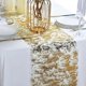 thumbnail image 2 of Elegant Golden Foil Table Runner for Modern Dining Table Decor Shimmering Table Runner for Parties Decoration, 2 of 5