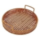thumbnail image 3 of Imitation Rattan Weaving Basket Snack Basket Kitchen Storage Solution Simple And Elegant Design 31X30X8.8CM 1Pack, 3 of 4