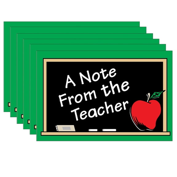 Teacher Created Resources A Note from the Teacher Postcards, 30 Per Pack, 6 Packs
