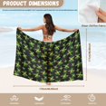 thumbnail image 6 of FKELYI Vintage Jamaican Flag Print Sarong Cover Up Long Beach Wraps for Women Bikini Cover Up Sheer Fabric Pareo Summer Swimwear Skirt Coverup for Bathing Suit for Lady, 6 of 6