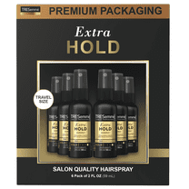 TRESemmé Travel Hairspray, Extra Hold, 6-Pack – Non-Aerosol Hair Spray for Layering, Anti-Humidity, Anti-Frizz Hair Products, 2 Oz Ea