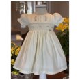thumbnail image 5 of Vestido Babytunes Couture amarillo bordado para niñas, 5 of 5