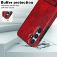 thumbnail image 5 of Allytech Case for Samsung Galaxy S23 FE, Hidden Kickstand PU Leather [Compatible with MagSafe] Case, [Anti-Drop & Shockproof] Ultra Slim Retro Protective Case for Women Men - Winered, 5 of 8
