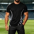 thumbnail image 5 of JTSRKL Mens Quick Dry Shirts Printed Crewneck Short Sleeve Breathable Lightweight Tees Summer Gym Training Big Size Active Sport Tops, 5 of 9