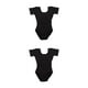thumbnail image 4 of Minnieouse Niñas Gimnasio Ballet Traje de baile Mono Forro transpirable Gimnasia Ropa de baile Fiesta de lujo Leotardo Negro S Negro S 2piezas, 4 of 6