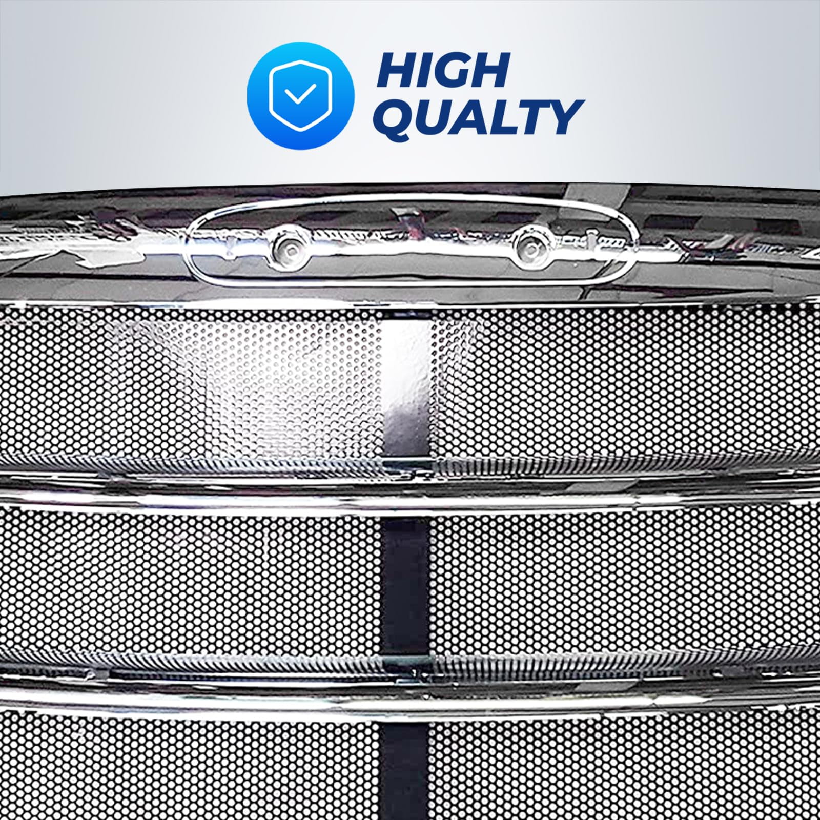TORQUE Replacement Chrome Grill Grille for 2018 2019 2020 2021 2022 Freightliner Cascadia Semi Trucks with Bug Screen (TR069)