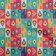 thumbnail image 1 of oneOone Cotton Flex Teal Green Fabric Abstracts Craft Projects Decor Fabric Printed By The Yard 40 Inch Wide, 1 of 5