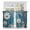 Blue Snow, variant on Blue Wooden Daisy Tier Curtains, Vintage Farmhouse Butterfly Flowers Light Filtering Kitchen Curtains, 2Pcs Rod Pocket Half Window Treatments Panels for Sink Cafe Cabinet Basement 27.5x45 Inches