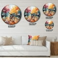 thumbnail image 5 of Designart "Bicycle Joyful Rides Painting II" Transportation Oversized Wall Clock, 5 of 5