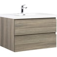 thumbnail image 4 of 36" Floating Vanity with Glossy White Resin Sink | Clean and Minimalist Bathroom Solution | Resist Yellowing and Easy to Clean, 4 of 7