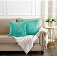 thumbnail image 4 of Home Soft Things Heavy Faux Fur 2 Piece Throw Pillow Cover Set - Antigua Sand - 20"X20", 4 of 8