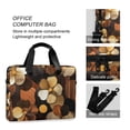 thumbnail image 4 of FORMRS 16" Laptop Bag Carrying Sleeve Case with Handle Travel Shoulder Briefcase, Gold Flower, 4 of 8
