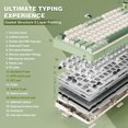 thumbnail image 4 of Teclado Mecánico Inalámbrico YUNZII B75 PRO Verde Matcha, 4 of 9