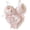 Pink, variant on Cute Bear Bra and Tie Side Panty Set Women Cartoon Underwear