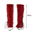 thumbnail image 3 of Pirate Boot Covers, Shoe Covers, Boot Covers, Durable Costume Props, Pirate Boot Red, 3 of 7