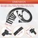 thumbnail image 3 of Cables de Bujía de Encendido de Coche Unique Bargains 7mm para Ford Explorer y Mercury Mountaineer No.1U2Z12259JB - Paquete de 6, 3 of 7