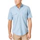 thumbnail image 1 of Club Room Camisa con botones de dos bolsillos para hombre, azul, pequeña, 1 of 1