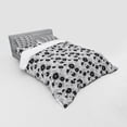 thumbnail image 3 of Ambesonne Black and White Bedding Set 3 Pcs, Vintage Garden, Twin XL, Black and White, 3 of 3