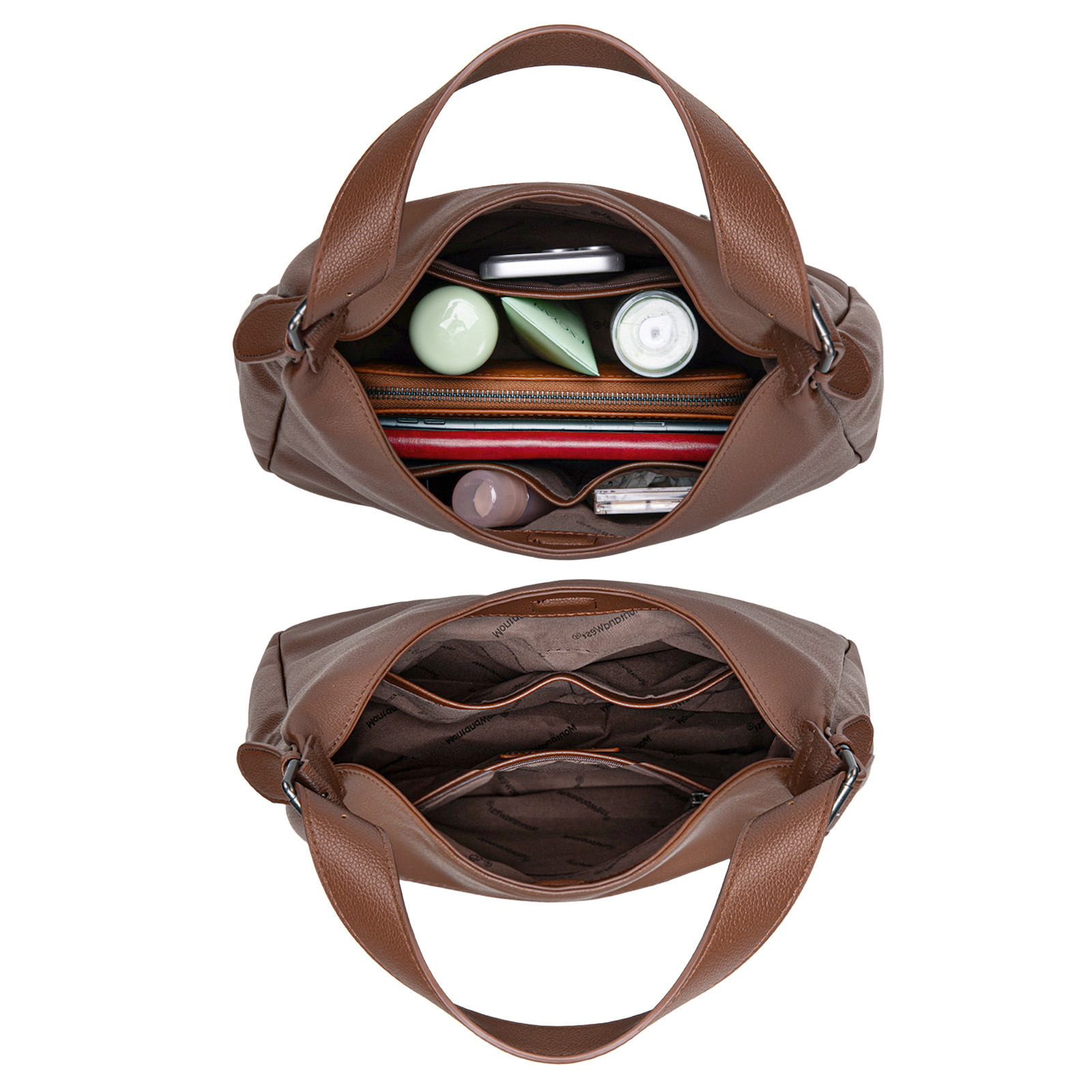 Montana West Hobo Bag Purse for Women Slouchy Shoulder Handbags Purses, Coffee