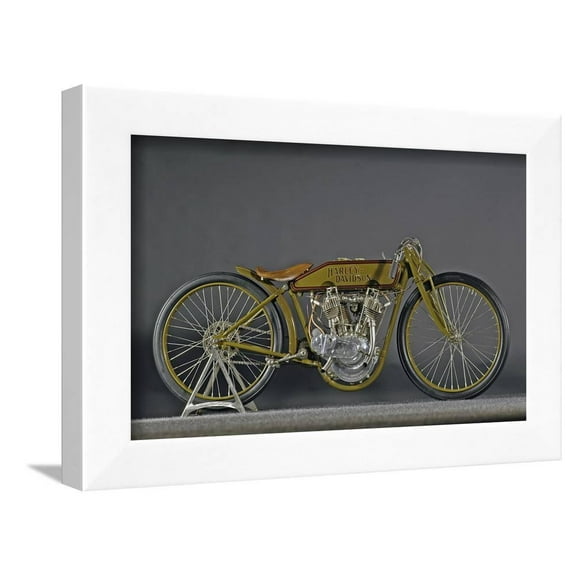 Harley Davidson Board track racer 1921, Framed Art Print Wall Art by Simon Clay Sold by Art.Com