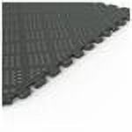 Norsk NSMPRD6MG Raised Diamond Pattern PVC Floor Tiles, 13.95-Square Feet, Metallic Graphite, 6-Pack - image 4 of 4
