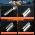 thumbnail image 3 of 2Pcs Led Rechargeable Flashlight Clip Light Penlight Pocket Portable Pen Torch, 3 of 6