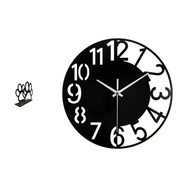 Servilletero De Hierro Multiusos, Porta Billetes, Decoración Para El Hogar Con Forma De Huella De Perro, Elegante Organizador, Dispensador De Pañuelos, Reloj De Pared Acrílico, Reloj